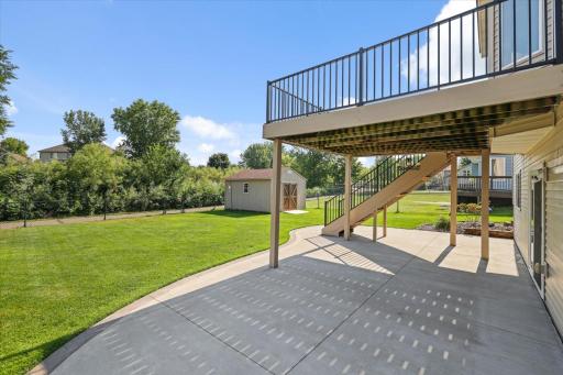 Huge patio to enjoy grilling, games, or relaxing!