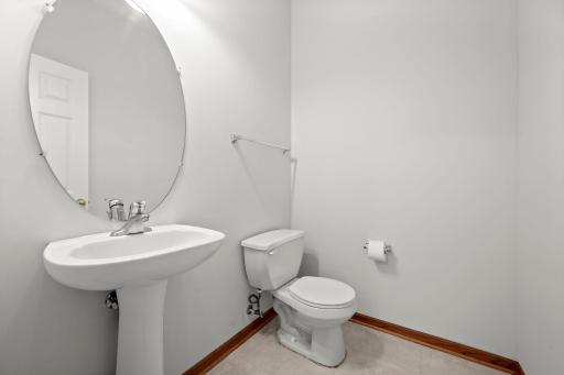 Convenient main-level half bath