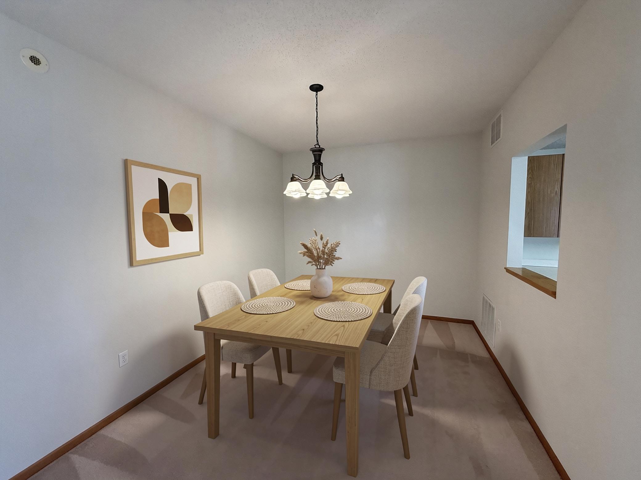 VIRTUALLY STAGED to show possibilities.