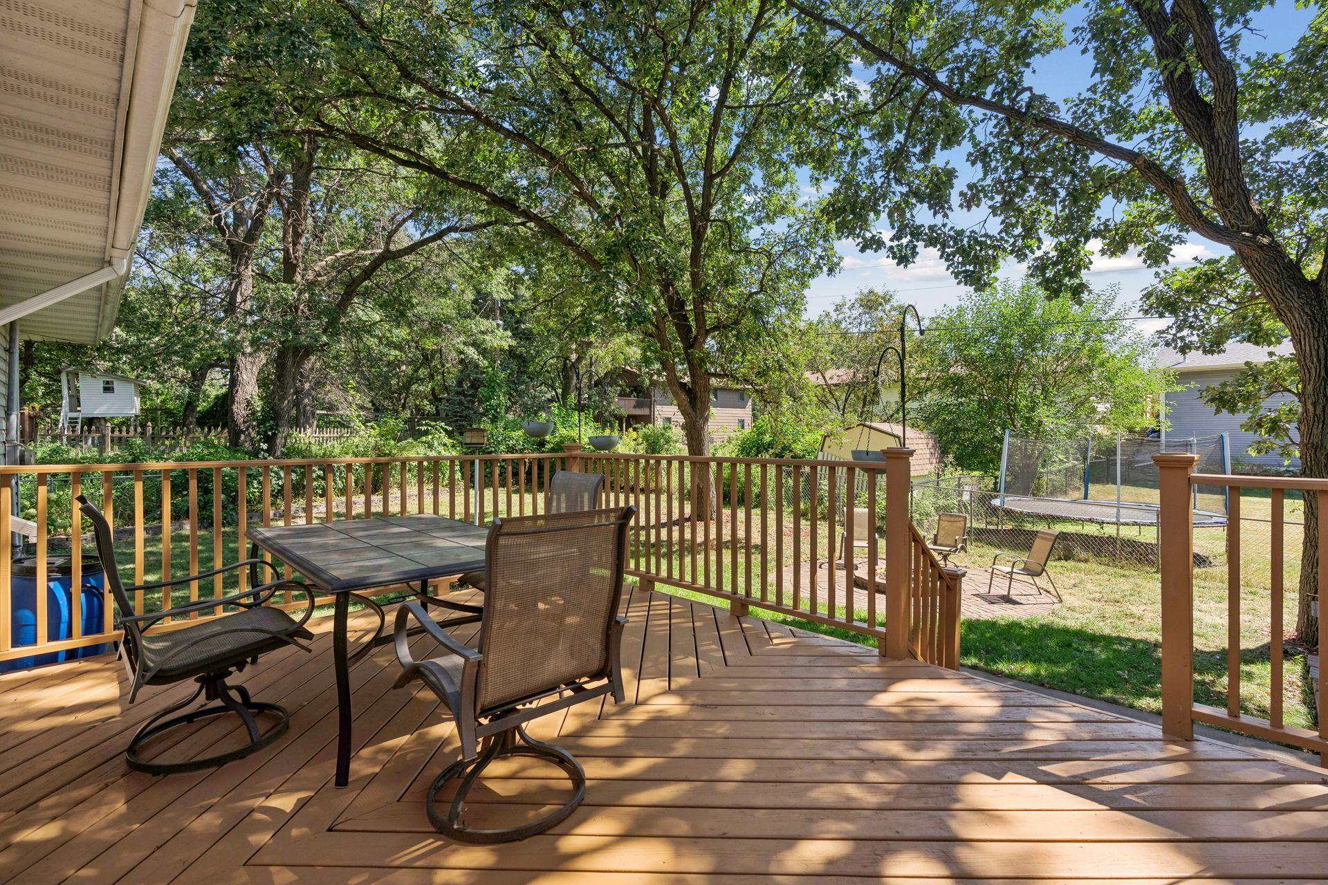 Enjoy a morning cup of coffee or summer dinners outdoors
