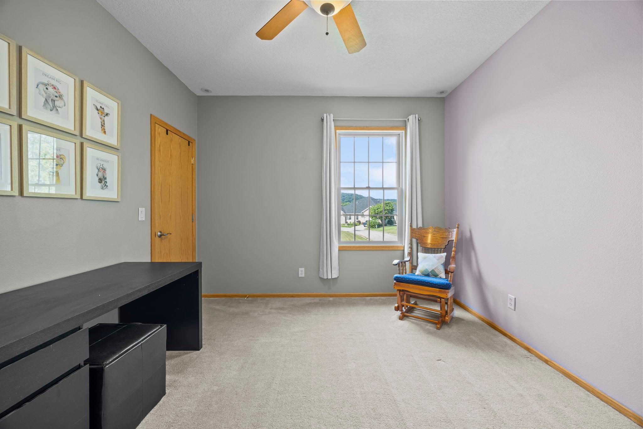 Second bedroom with flexibility for guests, office or hobbies