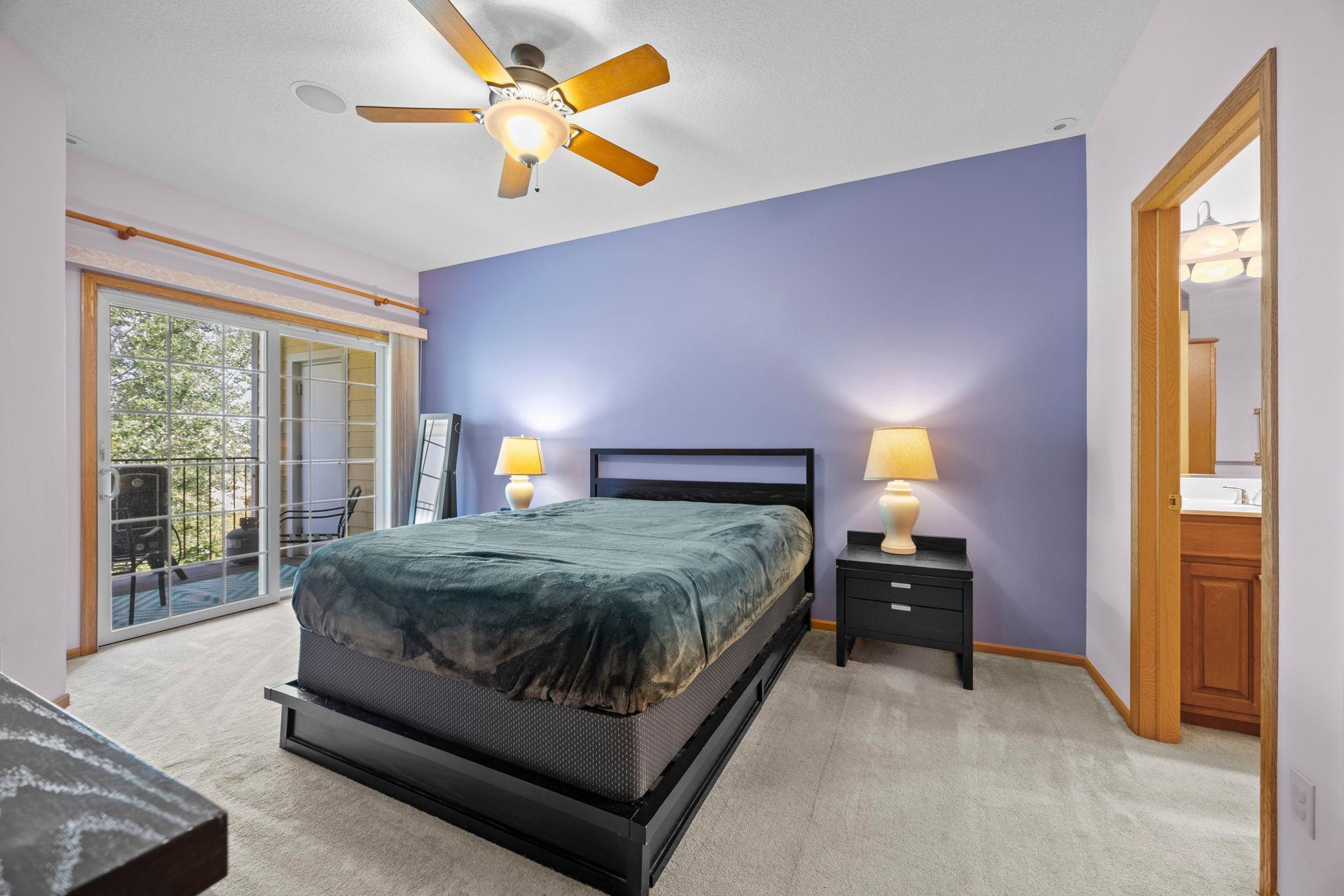 Spacious primary bedroom
