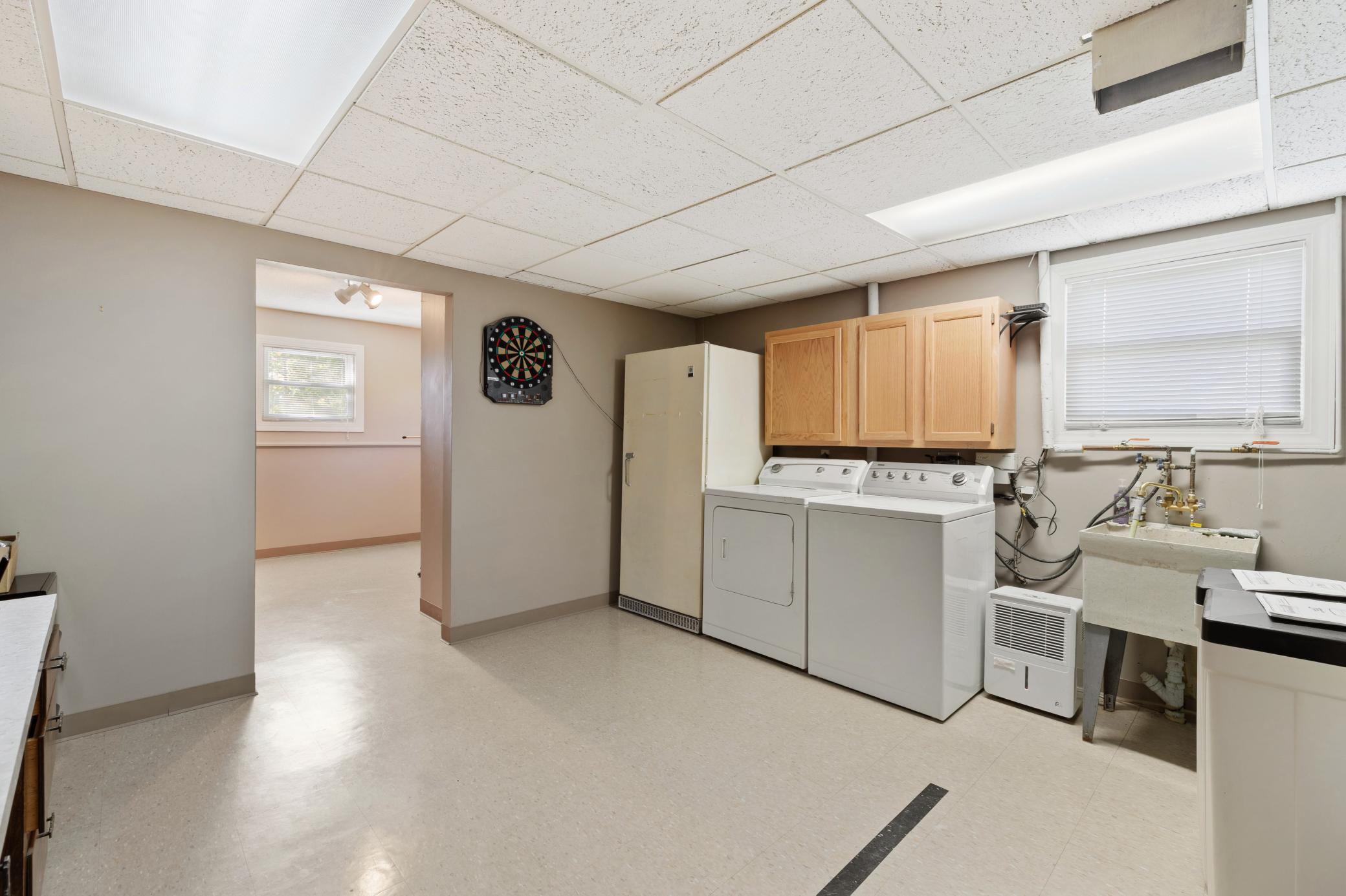 Lots of storage and a very clean and organized utility room