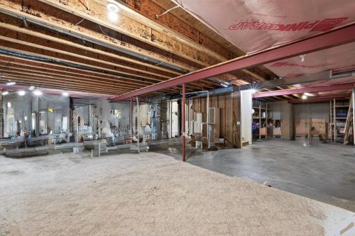 Full lower level! Great storage or make it your own complete with bathroom rough in