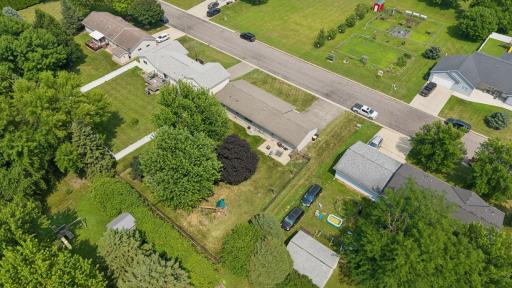 Back yard is fenced