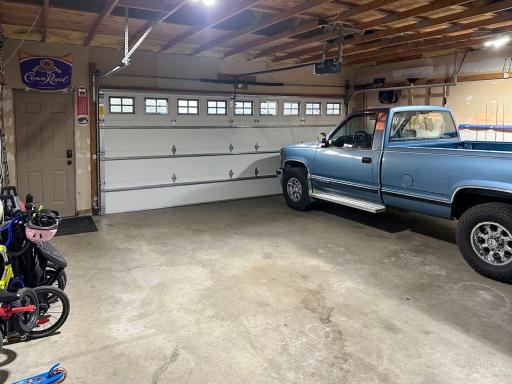 Interior of garage