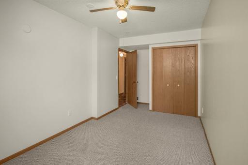 Bedroom three also offers plenty of room, storage and light.