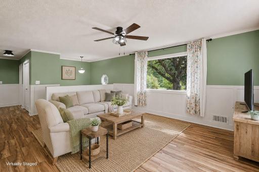 Virutally Staged Living Room
