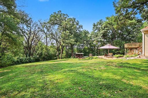 Enjoy the views of the yard