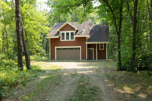 Exterior views of home with tuck under double garage