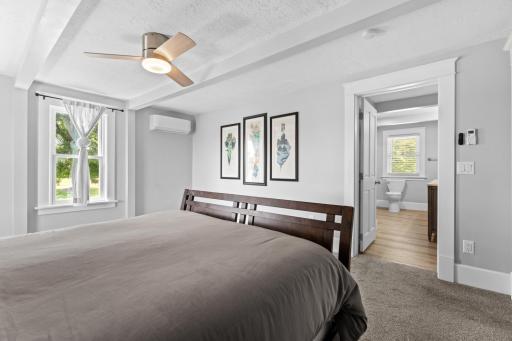 Primary bedroom/ private bathroom