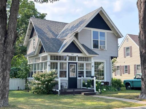 A shot of this charming home taken from the street.