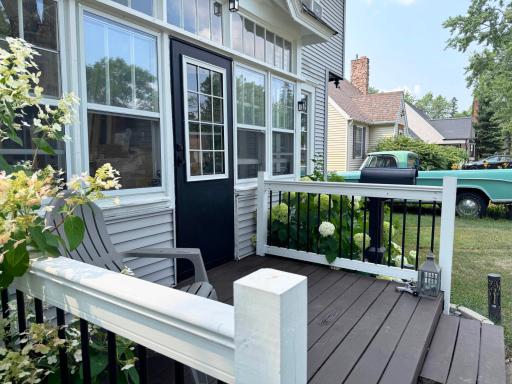A look at the front porch.