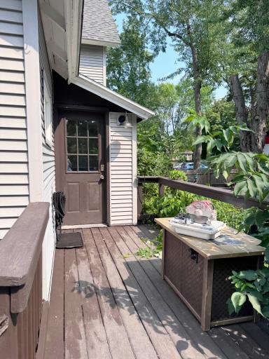 Another shot of the backyard deck.