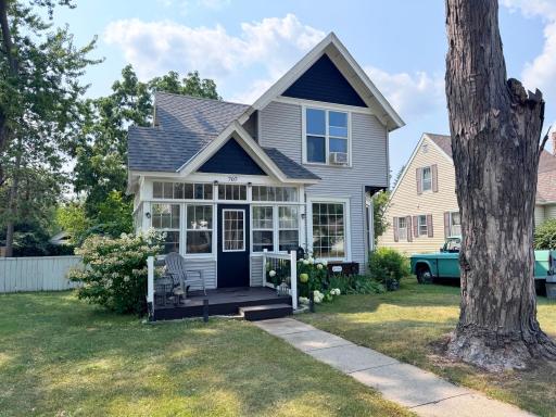 Views of the home from the sidewalk.