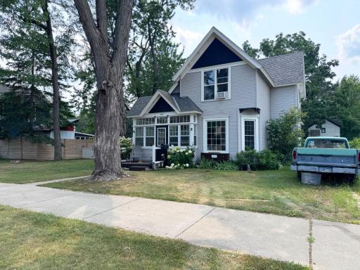 One more angle of the home's exterior. There is a concrete "driveway" space plus parking at side of home where truck currently rests.