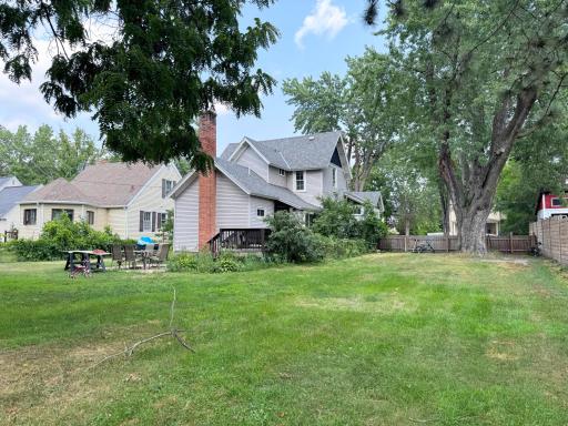 Plenty of space for recreation and relaxation in the backyard.