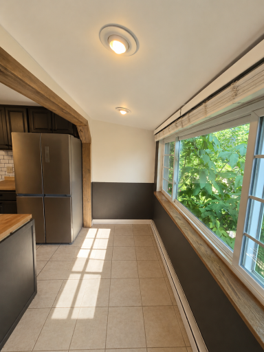 One more look at the extra space off to the side of the kitchen....a perfect place for an eating nook or your dog kennel!
