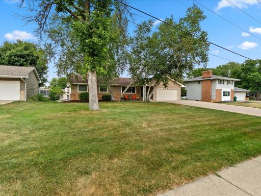Two car garage and ample driveway parking.