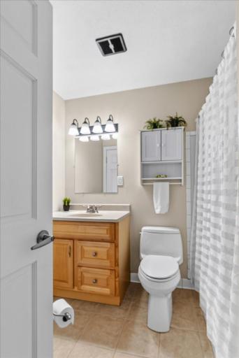 Main level full bathroom.