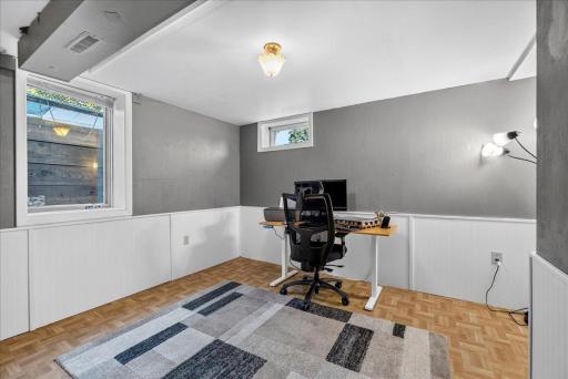 Lower level bedroom/office.