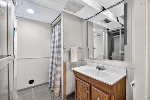 The third bathroom, in lower level.