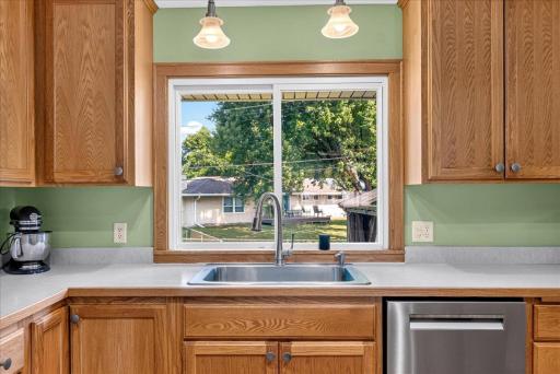 Perfect window facing the back yard.