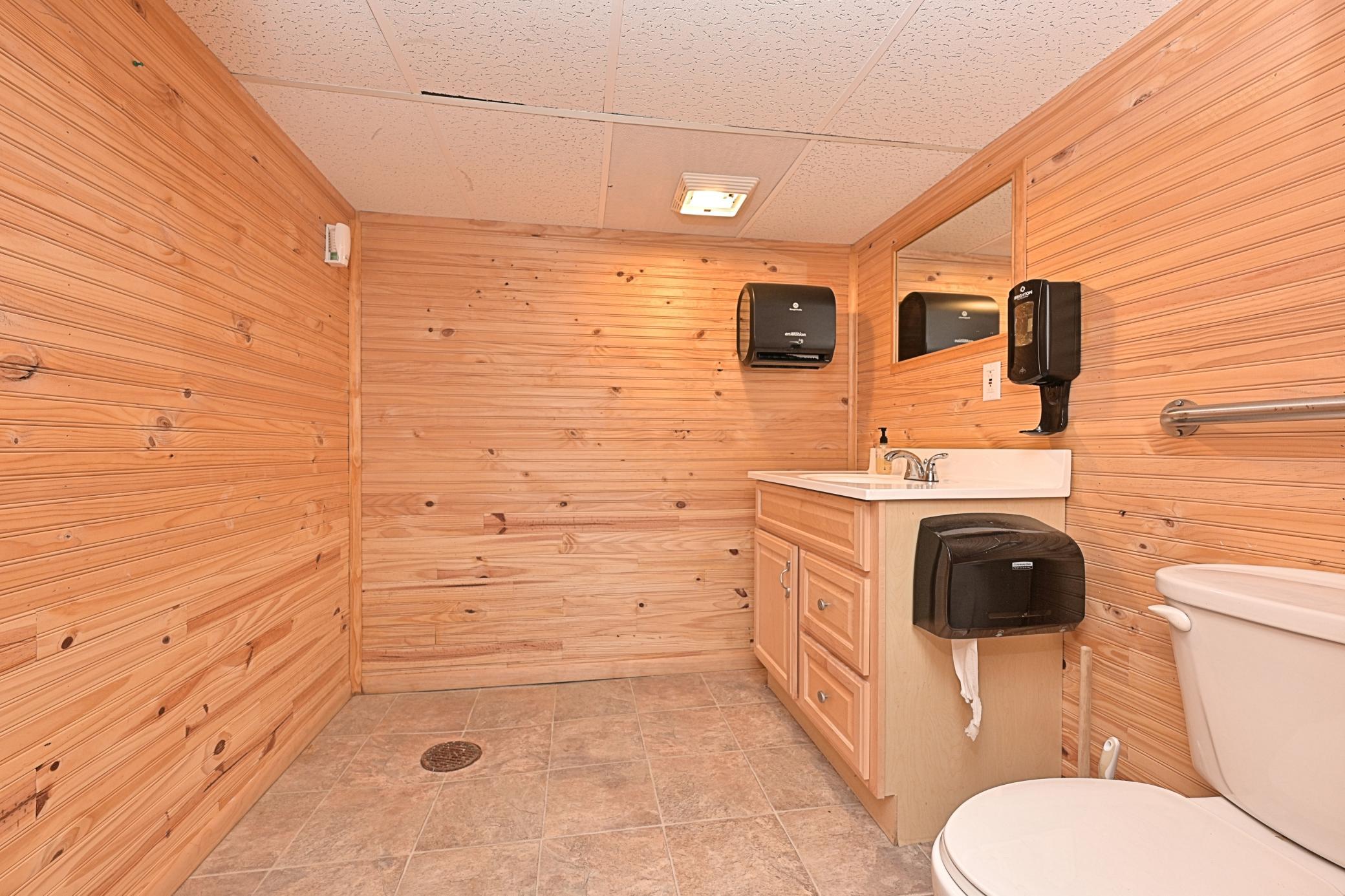 Lower level bath
