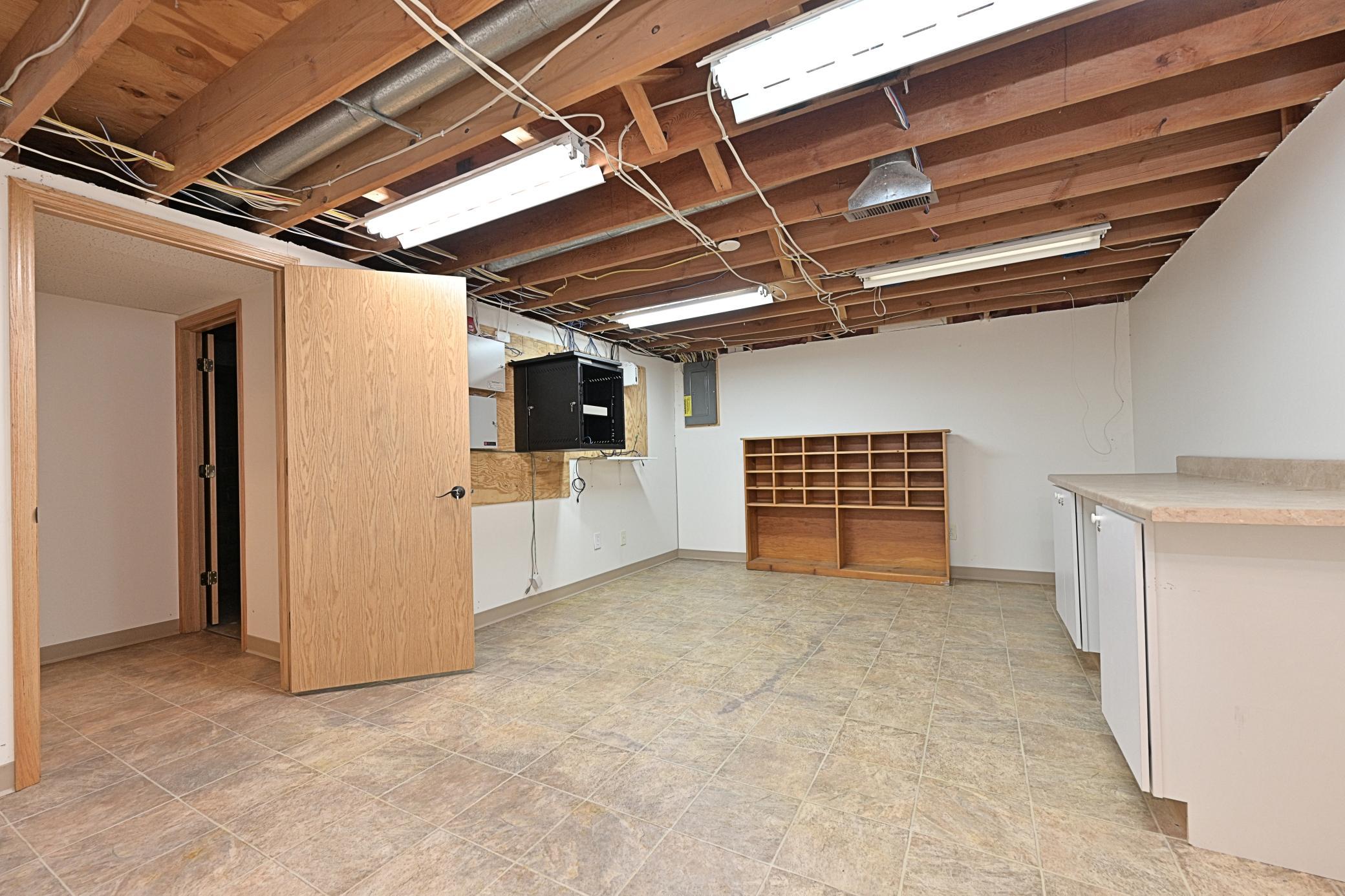 Lower level electrical room