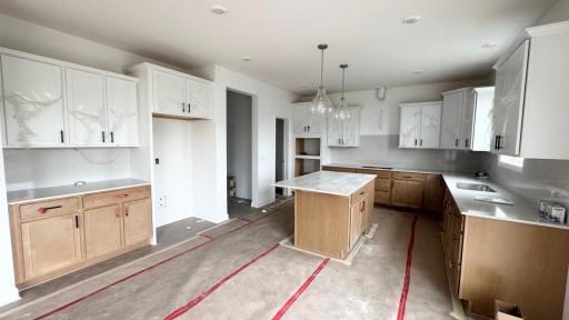 (Photo is of the actual home in progress.)