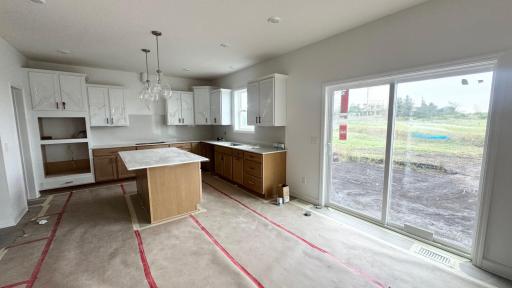 (Photo is of the actual home in progress.)