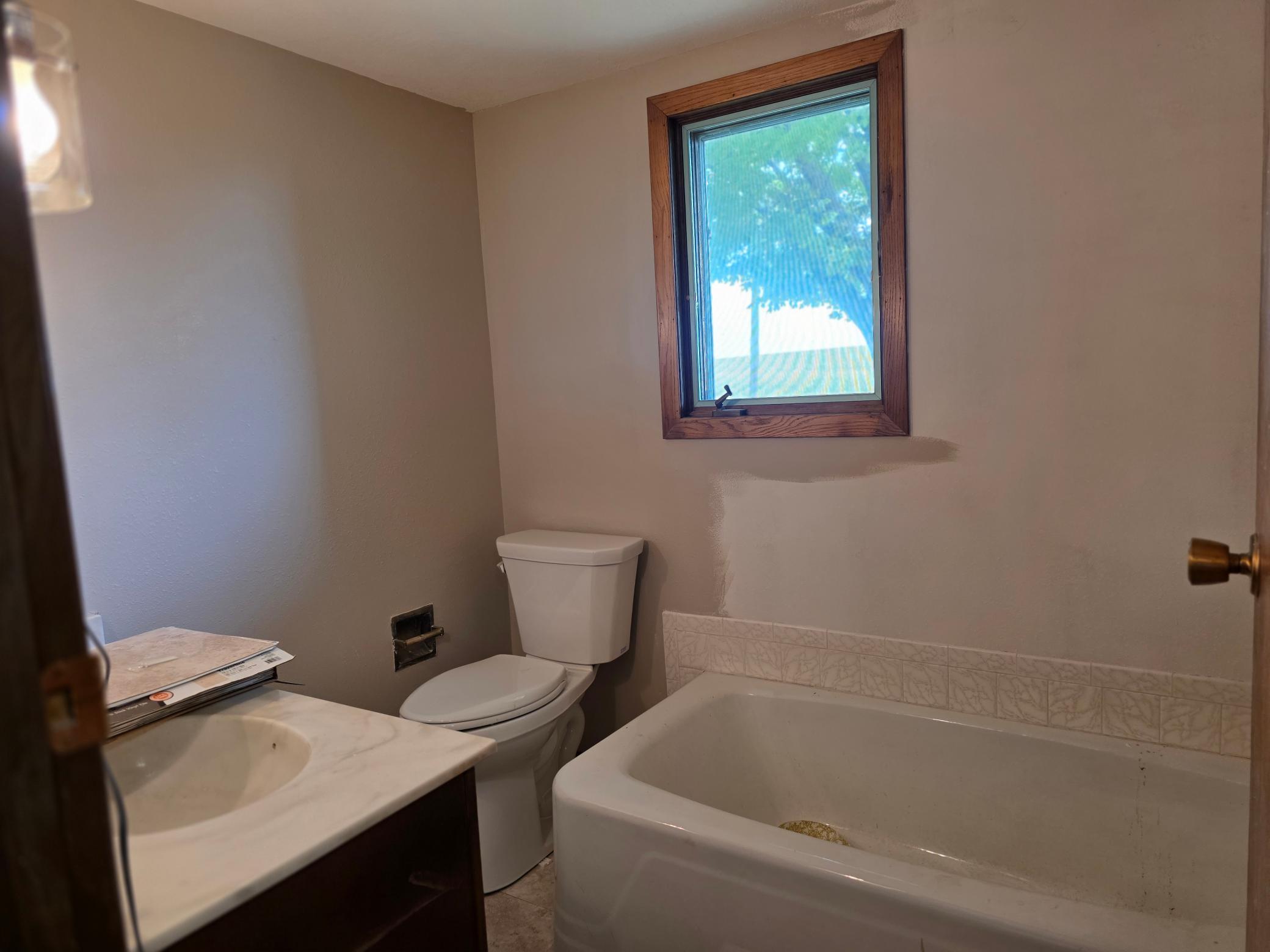 Bath off the kitchen