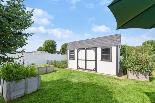 16x10 backyard shed was just added 2 years ago--more storage!