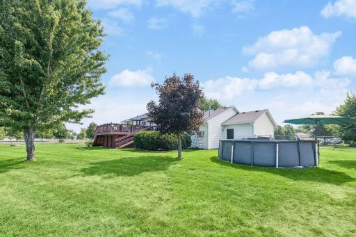 Convenient location close to parks, schools, and local conveniences. New pool this year can stay or sellers will remove. Sand area under the pool works great for a fire pit area!