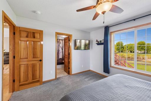 Primary bedroom offers a relaxing retreat.
