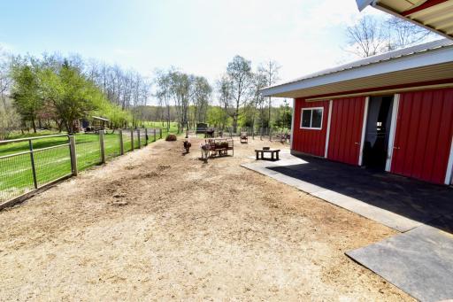 Just outside the Barn