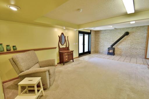 Fireplace in Lower Level