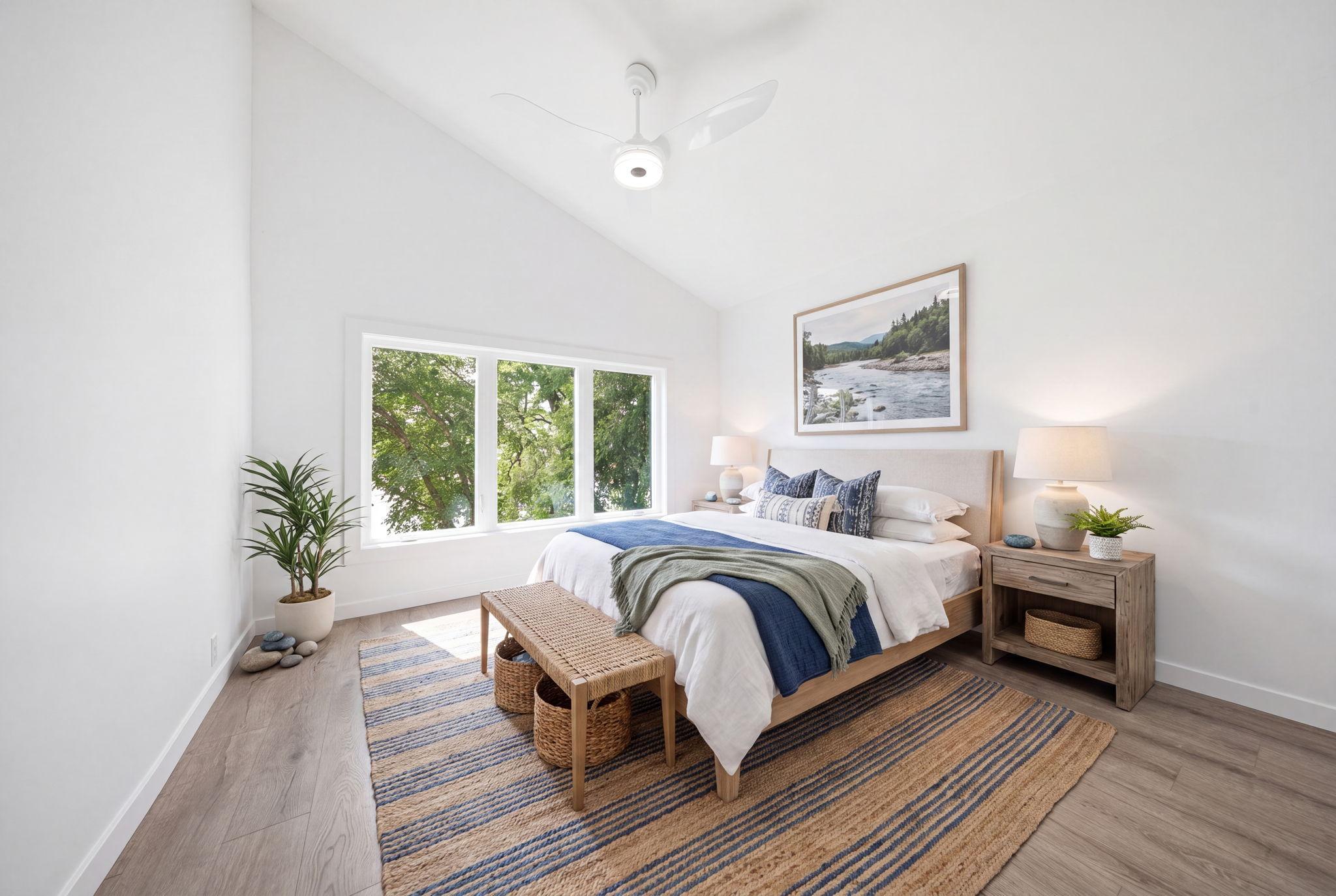 Wake up to stunning river views and unwind with unforgettable sunsets at this beautifully refreshed riverside cottage on the scenic St. Croix River. (virtually staged)