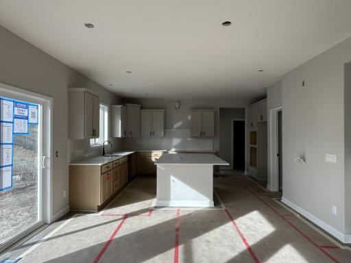 (Photo is of the actual home in progress.)