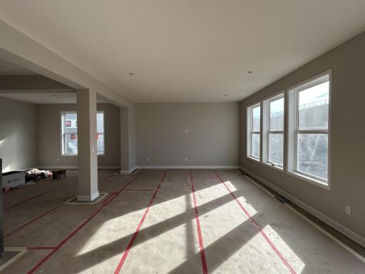(Photo is of the actual home in progress.)