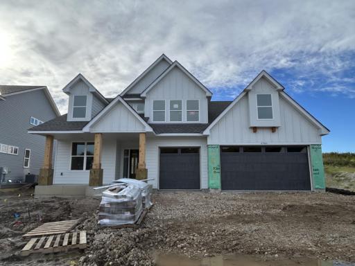 (Photo is of the actual home in progress.)