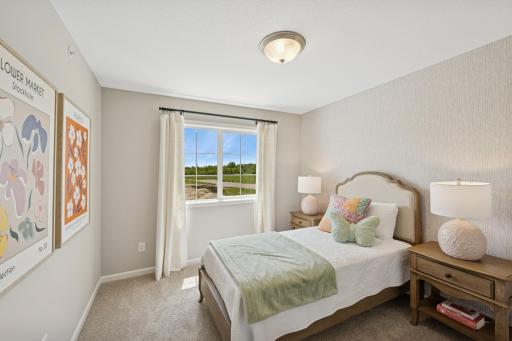 Bedroom - photo is of model home for illustrative purposes