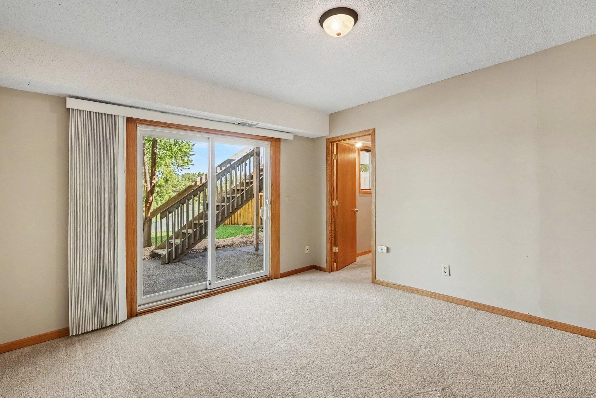 LL Patio and #3 bedroom