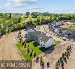 Aerial view of Capstone Homes at Mississippi Landing.