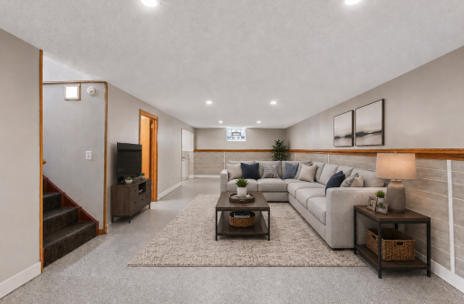 Lower Level Rec Room (Enhanced)