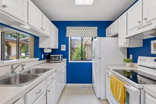 Open galley style kitchen fs