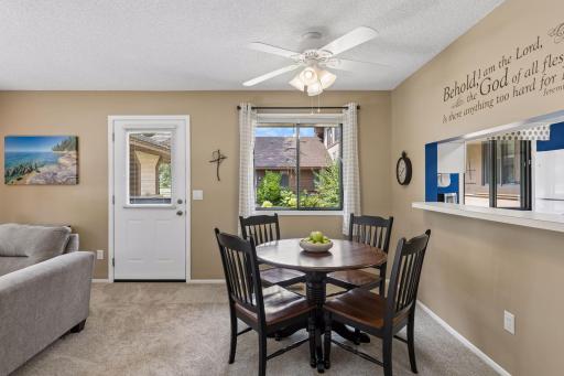 Dining area with a view
