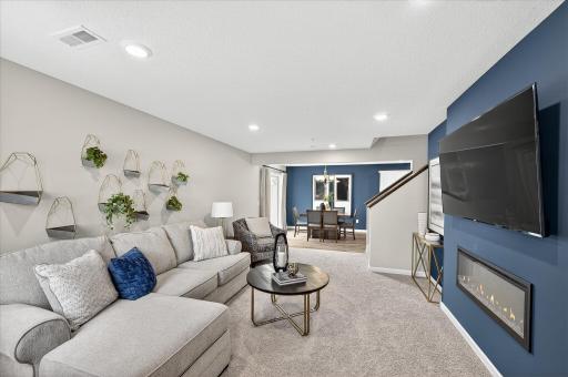 Living Room - photos are of a staged model home of the same floorplan