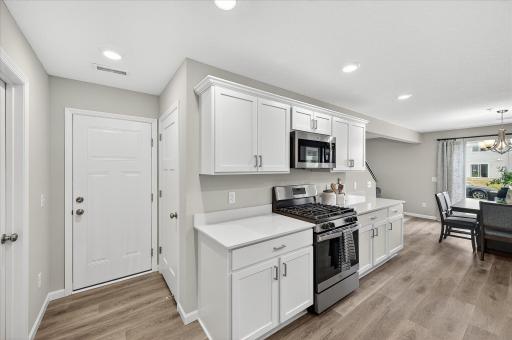 Kitchen - photos are of a staged model home of the same floorplan