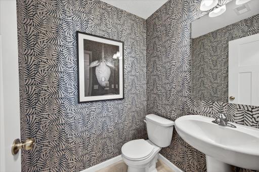 Main Floor Powder Room - photos are of a staged model home of the same floorplan